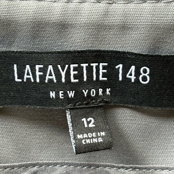 Lafayette 148 N Y Gray Stanton ankle pants Sz. 12 - Picture 4 of 11